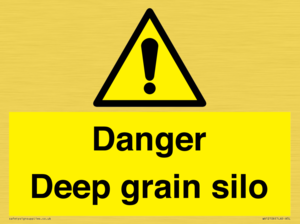 Danger Deep grain silo